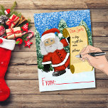 Personalize Blank Christmas Letter for Santa Claus Notizblock<br><div class="desc">Was für eine lustige Idee für die kleinen und kleinen Gäste, die während der Feriensaison in Ihrem kleinen Unternehmen vor Ort sind. Kinder und Erwachsene können ihre Wunschliste auf der Bildrolle von Santa Clause aufschreiben. Es ist eine lustige, Marketing- und Promotionsidee, Ihren Kunden zur gleichen Zeit zu bieten, Sie fördern...</div>
