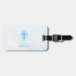 Personalize, Blue First Heilige Kommuny Cross Gast Gepäckanhänger