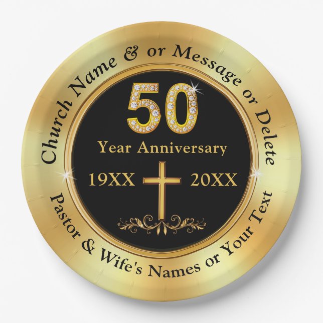 Personalize, Church 50th Anniversary, Paper Teller (Vorderseite)
