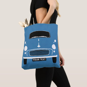 Personalize Custom Blue Morris Minor Pop Art Tasche