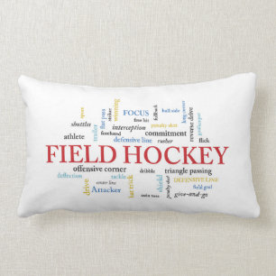 Personalize, Field Hockey Coach Vielen Dank in Wor Lendenkissen