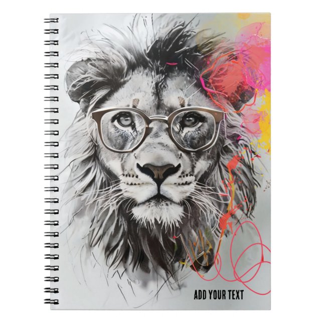 PERSONALIZE: Herr Theo Roar | Notebook-Journal Notizblock (Vorderseite)