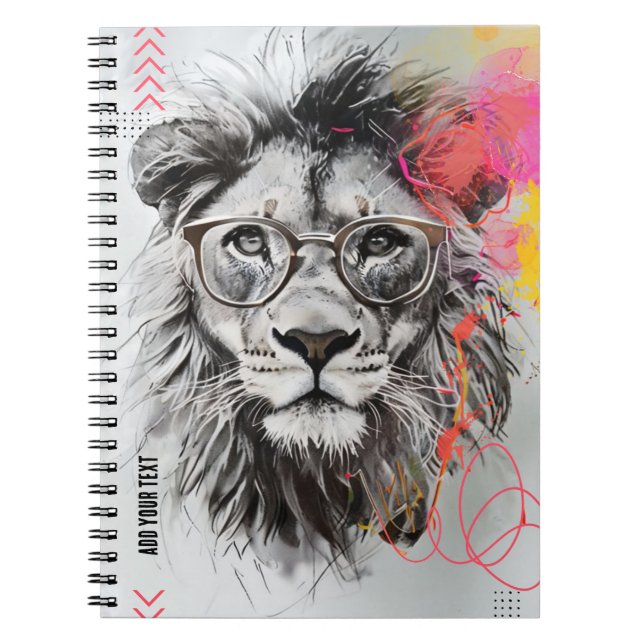 PERSONALIZE: Herr Theo Roar | Notebook-Journal Notizblock (Vorderseite)