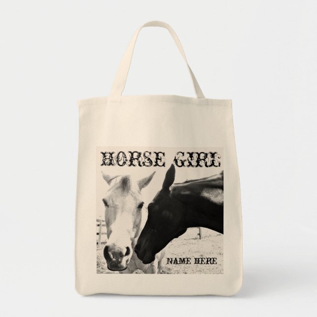 Personalize Horse Girl Tragetasche (Vorne)