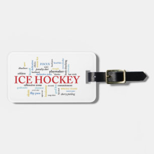 Personalize, Ice Hockey Coach Vielen Dank in Worte Gepäckanhänger