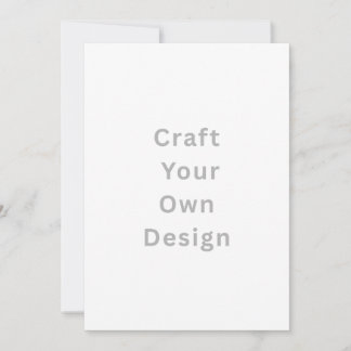 Personalize Invitation, Size: 5" x 7" Paper White  Einladung