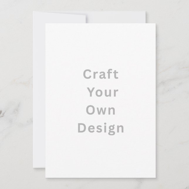 Personalize Invitation, Size: 5" x 7" Paper White  Einladung (Vorderseite)