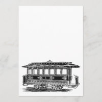 Personalize it |Old tram |streetcar Vintage engine