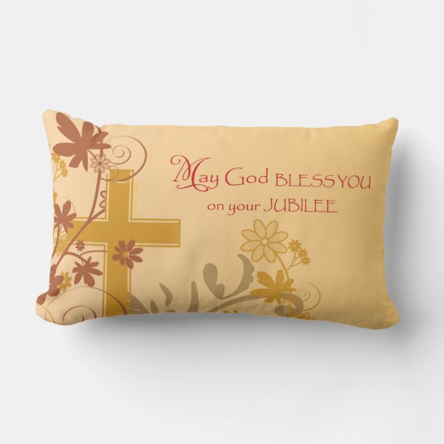 Personalize, Jubilee Anniversary Nun Cross, Wirbel Lendenkissen (Vorderseite)