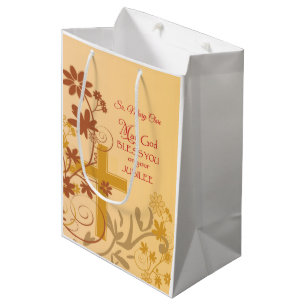 Personalize, Jubilee Anniversary Nun Cross, Wirbel Mittlere Geschenktüte