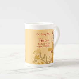 Personalize, Jubilee Anniversary Nun Cross, Wirbel Prozellantasse