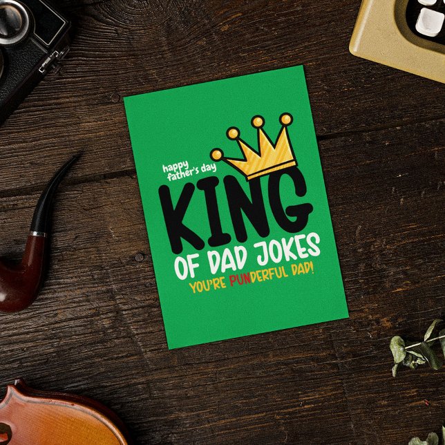 Personalize King of Vater Jokes Karte (Von Creator hochgeladen)