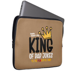 Personalize King of Vater Jokes Laptopschutzhülle