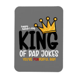 Personalize King of Vater Jokes Magnet