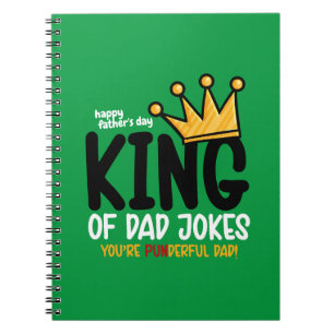 Personalize King of Vater Jokes Notizblock