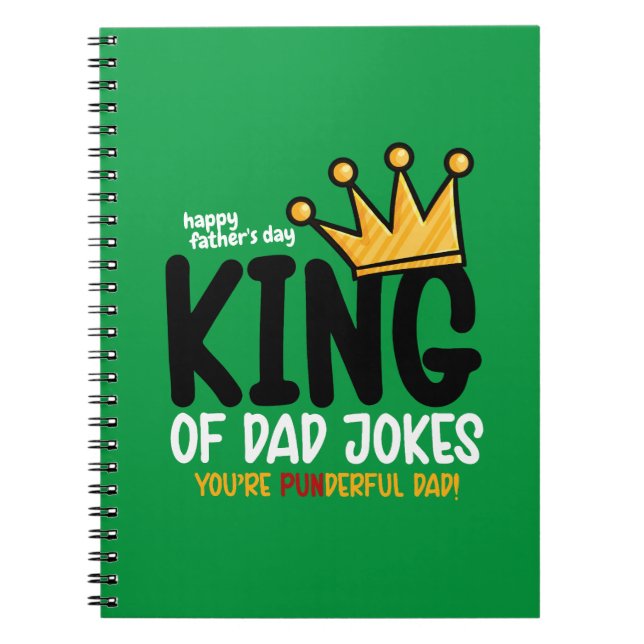 Personalize King of Vater Jokes Notizblock (Vorderseite)