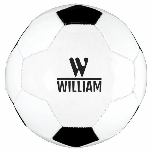 Personalize Monogram Name Fußball (Vorderseite)