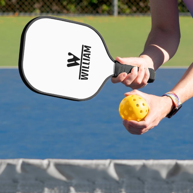 Personalize Monogram Name  Pickleball Schläger (InSitu)
