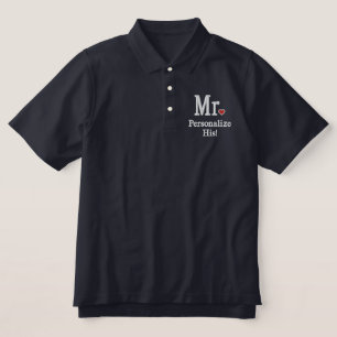 Personalize Mr & Mrs Embroidery Embroidered Gear