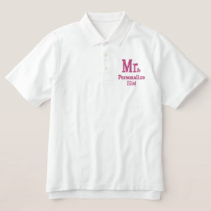 Personalize Mr & Mrs Embroidery Embroidered Gear