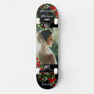 Personalize Names and Large Photo Hand Crafted Skateboard