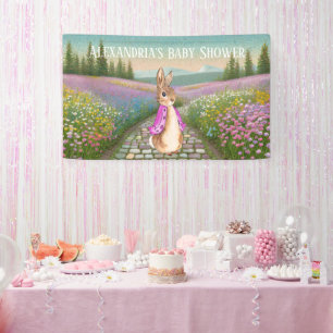 Personalize Peter rabbit Baby Shower Banner