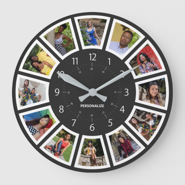 PERSONALIZE PHOTO ALBUM GROßE WANDUHR (Vorderseite)