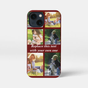 Personalize photo collage and text Case-Mate iPhon iPhone 13 Mini Hülle