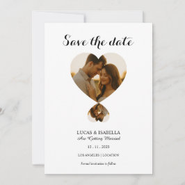 Personalize Photo save the date card Einladung