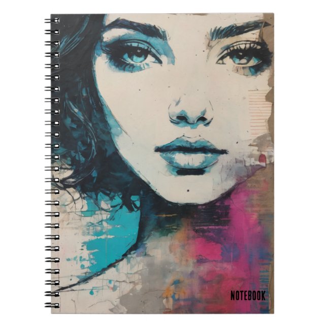 PERSONALIZE: Portrait "Ich sehe" | Notebook-Journa Notizblock (Vorderseite)