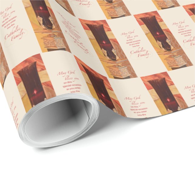 Personalize, RCIA Herzlichen Glückwunsch, katholis Geschenkpapier (Rolleneckpunkt)