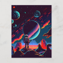 Personalize - Retro-Astronaut mit 8 Bit-Größe