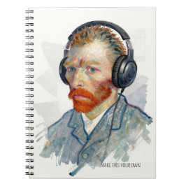 PERSONALIZE Rocking Vincent Portrait Notebook Notizblock
