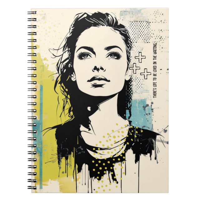 PERSONALIZE: Street Art - Gewartet | Notizbuch Notizblock (Vorderseite)