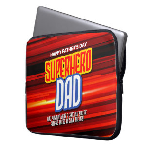 Personalize SuperHero Vater Laptopschutzhülle