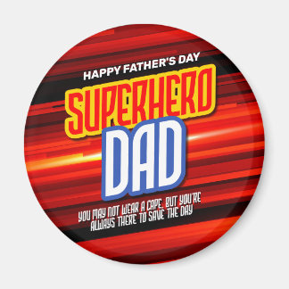 Personalize SuperHero Vater Magnet