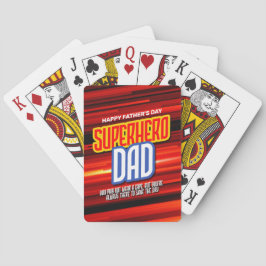 Personalize SuperHero Vater Spielkarten