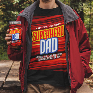 Personalize SuperHero Vater T-Shirt