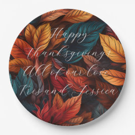 Personalize Thanksgiving Pappteller