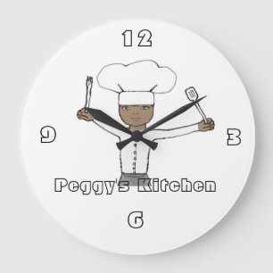 Personalize this kitchen Wall Clock Große Wanduhr