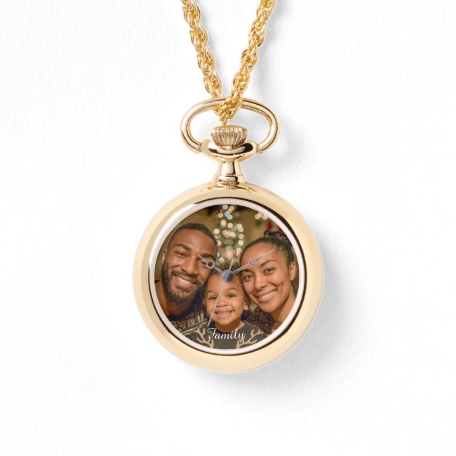 Personalize This Necklace Watch Add Your Photo  Armbanduhr (Vorderseite)