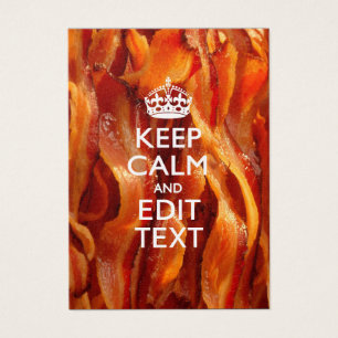 Personalize This with Keep Calm and Sizzling Bacon
