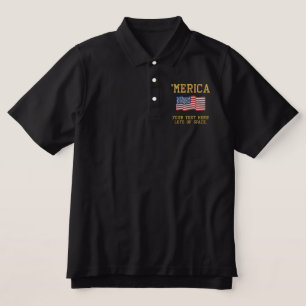 Personalize USA Stars 'n Stripes FLAG Stickerei