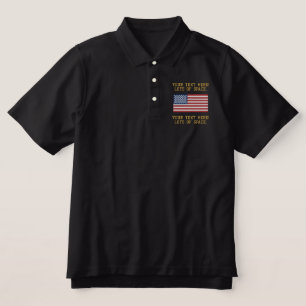 Personalize USA Stars 'n Stripes FLAG Stickerei