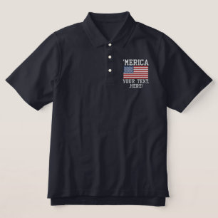 Personalize USA Stars 'n Stripes FLAG Stickerei