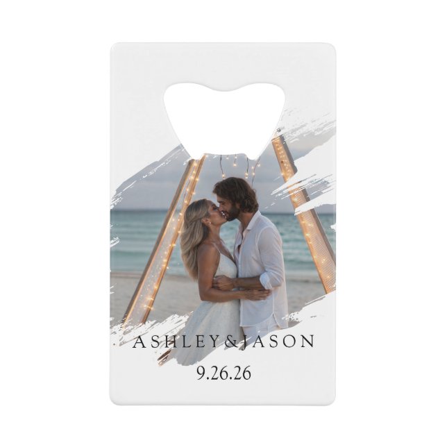 Personalize Wedding  Geldbeutel Flaschenöffner (Vorderseite)