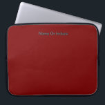 Personalize With Name Dk Red Laptopschutzhülle<br><div class="desc">Style: Neoprene Laptop Sleeve 15 inch Protect your laptop with a custom laptop sleeve. Made with 100% neoprene, these lightweight and water resistant sleeves look great with your photos, text, or designs. Great for travel or just day-to-day use, custom laptop sleeves come in three sizes to fit your device and...</div>