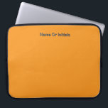 Personalize With Name Initials Orange Laptopschutzhülle<br><div class="desc">Style: Neoprene Laptop Sleeve 15 inch Protect your laptop with a custom laptop sleeve. Made with 100% neoprene, these lightweight and water resistant sleeves look great with your photos, text, or designs. Great for travel or just day-to-day use, custom laptop sleeves come in three sizes to fit your device and...</div>