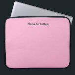 Personalize With Name Initials Pink Laptopschutzhülle<br><div class="desc">Style: Neoprene Laptop Sleeve 15 inch Protect your laptop with a custom laptop sleeve. Made with 100% neoprene, these lightweight and water resistant sleeves look great with your photos, text, or designs. Great for travel or just day-to-day use, custom laptop sleeves come in three sizes to fit your device and...</div>