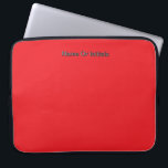 Personalize With Name Initials Red Laptopschutzhülle<br><div class="desc">Style: Neoprene Laptop Sleeve 15 inch Protect your laptop with a custom laptop sleeve. Made with 100% neoprene, these lightweight and water resistant sleeves look great with your photos, text, or designs. Great for travel or just day-to-day use, custom laptop sleeves come in three sizes to fit your device and...</div>
